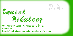 daniel mikulecz business card